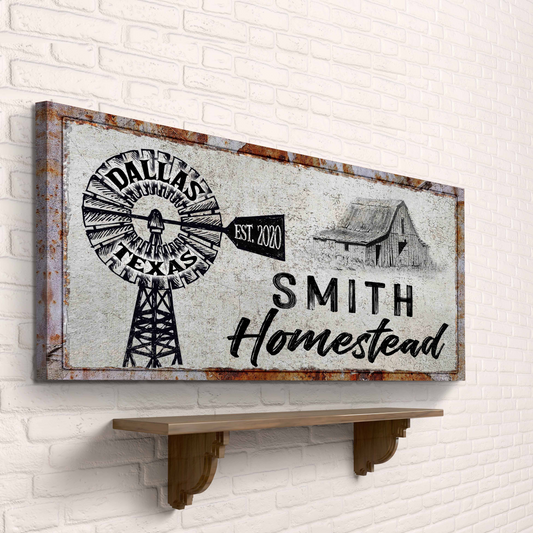 Homestead Sign II - Image by Tailored Canvases