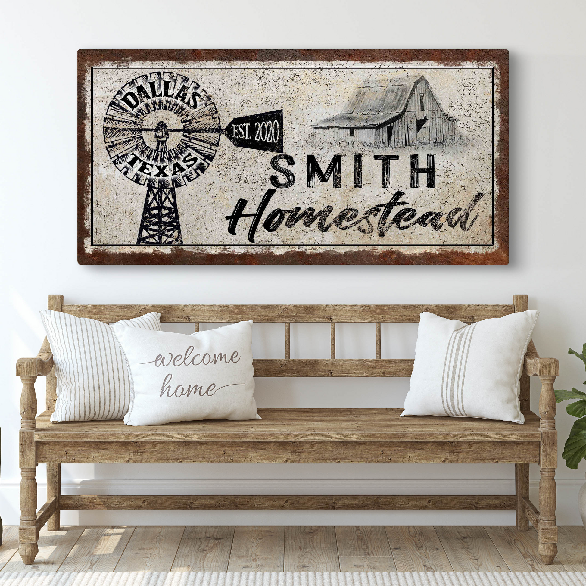 Homestead Sign II Style 2 - Image by Tailored Canvases