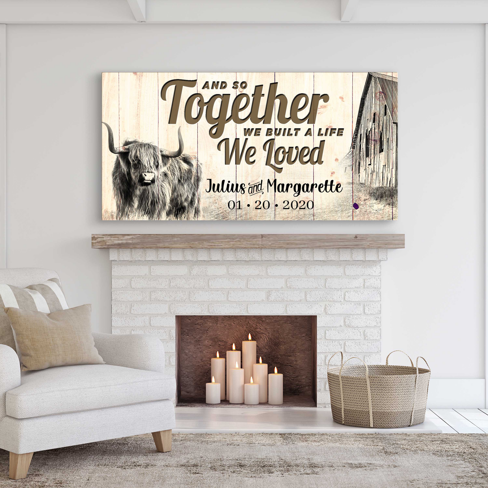 Together We Built a Life we Loved Sign Style 3 - Image by Tailored Canvases