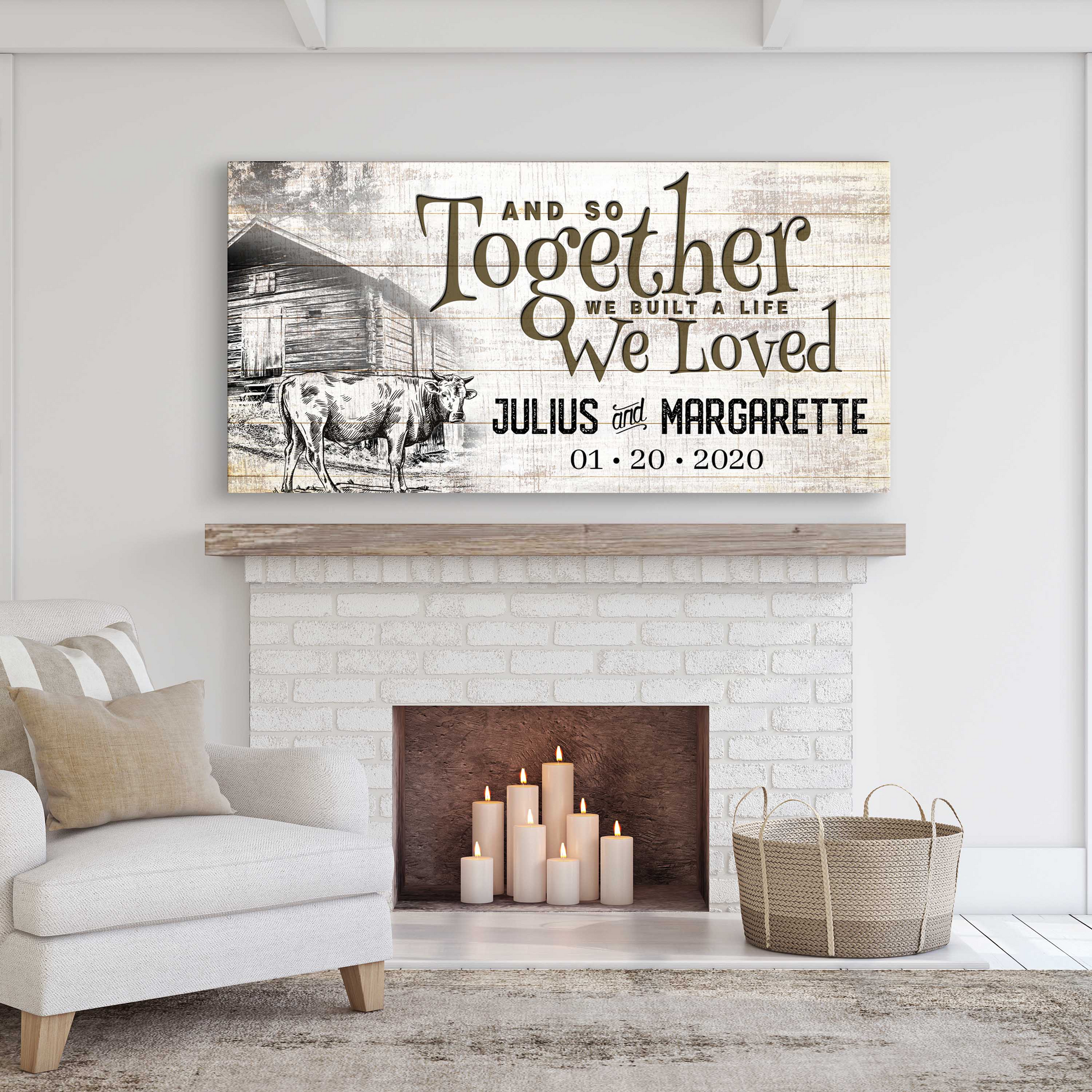 Together We Built a Life we Loved Sign Style 2 - Image by Tailored Canvases