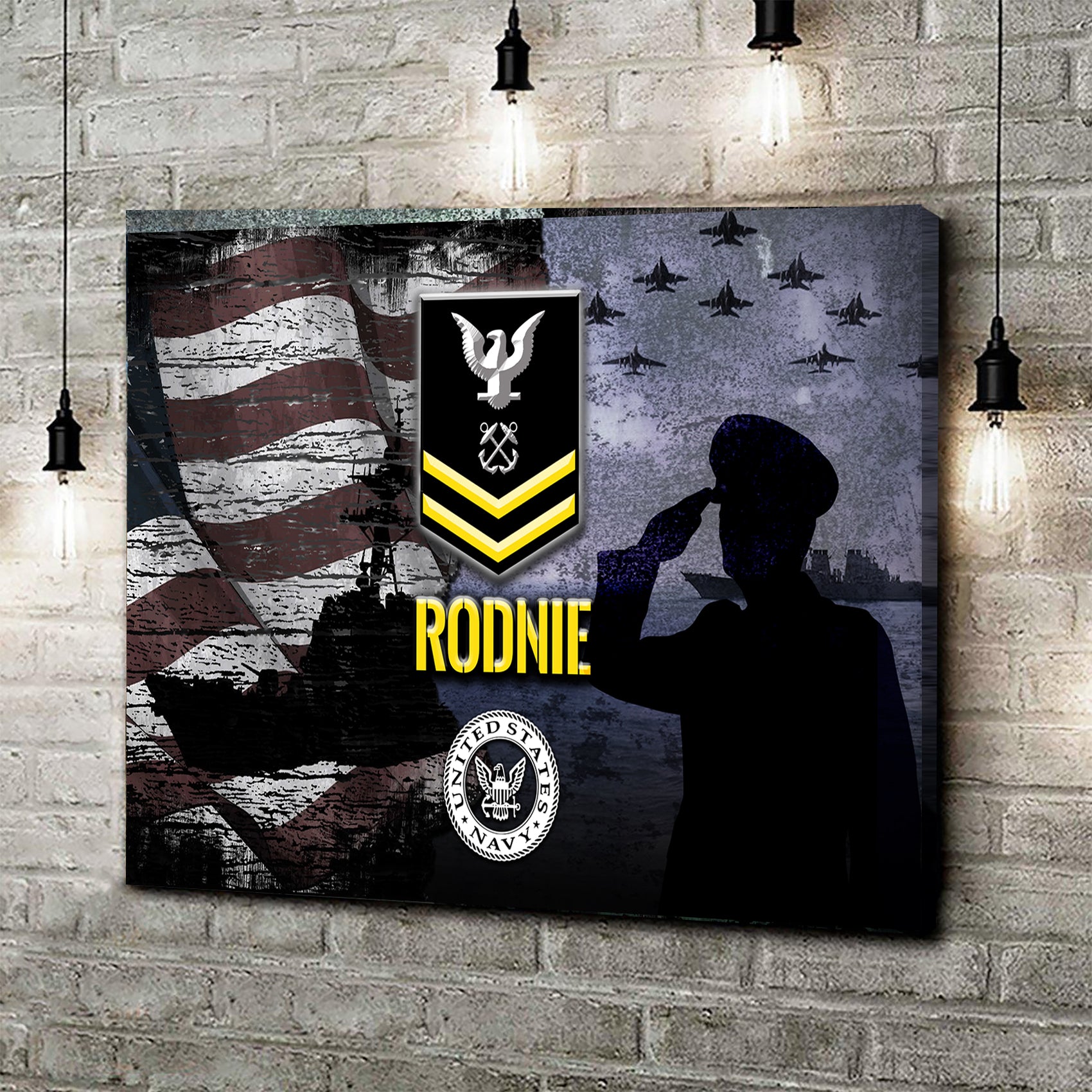 Veteran Sign Style 4 - Image by Tailored Canvases