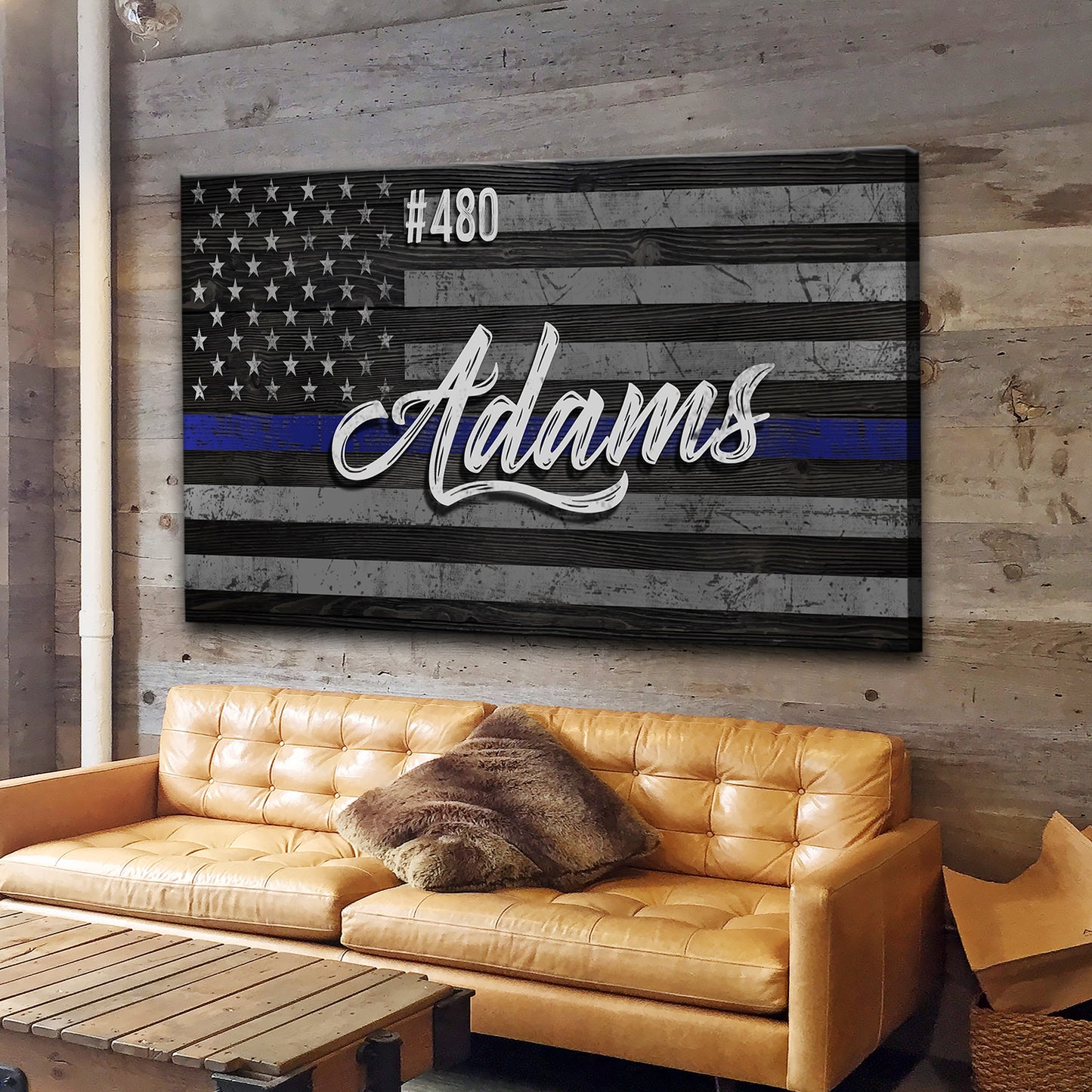 Police Sign I Style 1 - Image by Tailored Canvases
