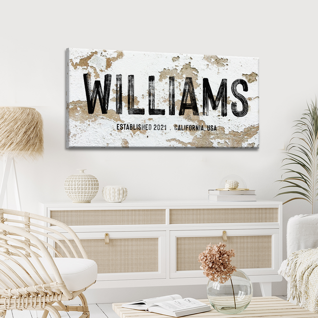 Family Sign XI | Customizable Canvas by Tailored Canvases