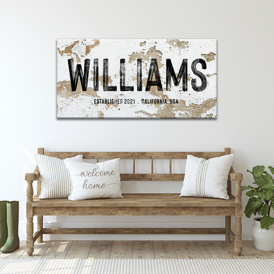 Name Sign - Personalized Huge Canvas Style 1 - Wall Art Image by Tailored Canvases