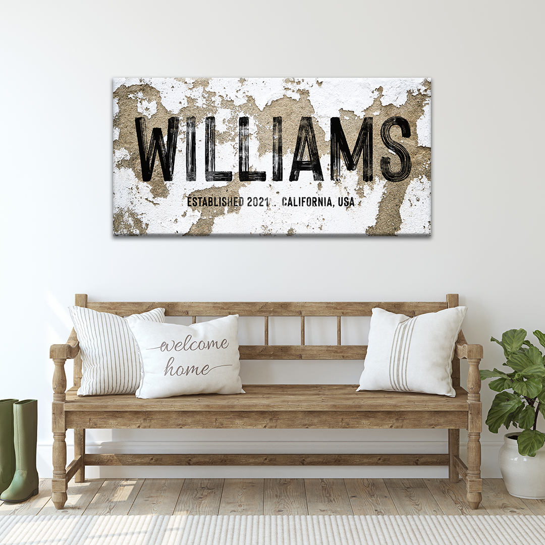 Name Sign - Personalized Huge Canvas Style 2 - Wall Art Image by Tailored Canvases