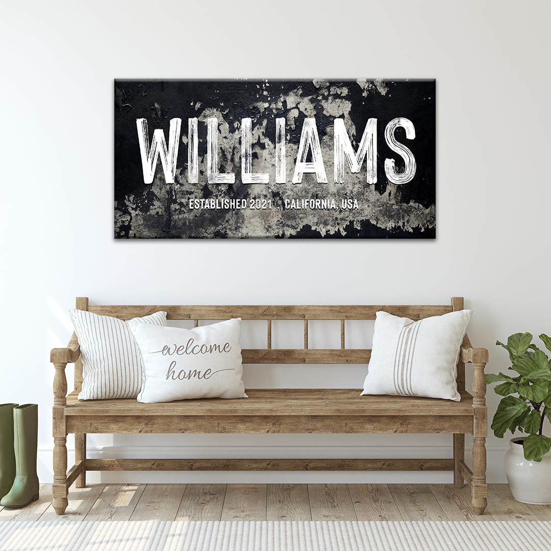 Name Sign - Personalized Huge Canvas Style 3 - Wall Art Image by Tailored Canvases