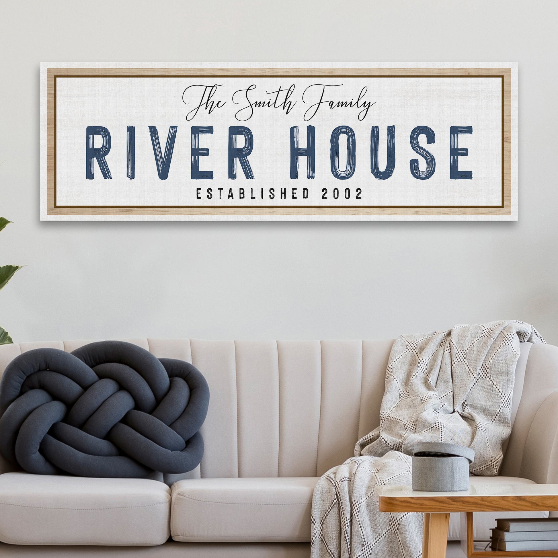 River House Sign Style 2 - Image by Tailored Canvases