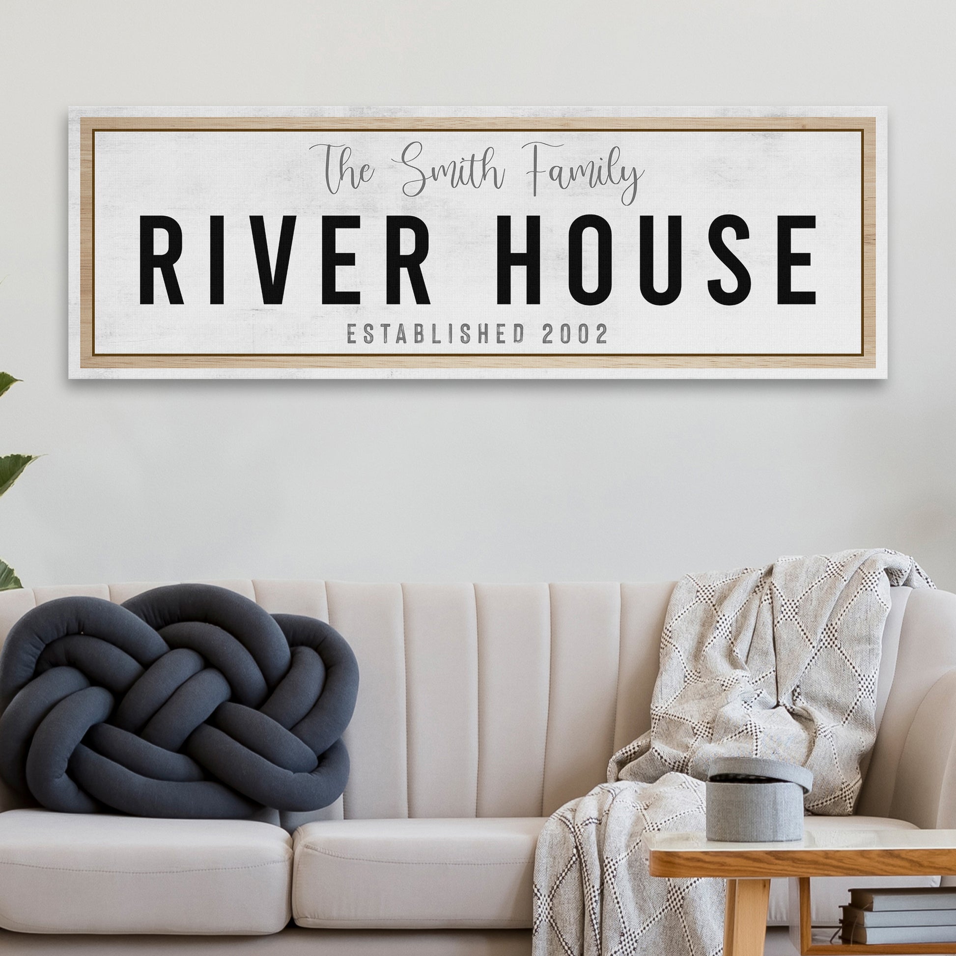 River House Sign Style 3 - Image by Tailored Canvases