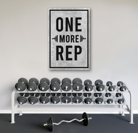 One More Rep Sign - Image by Tailored Canvases