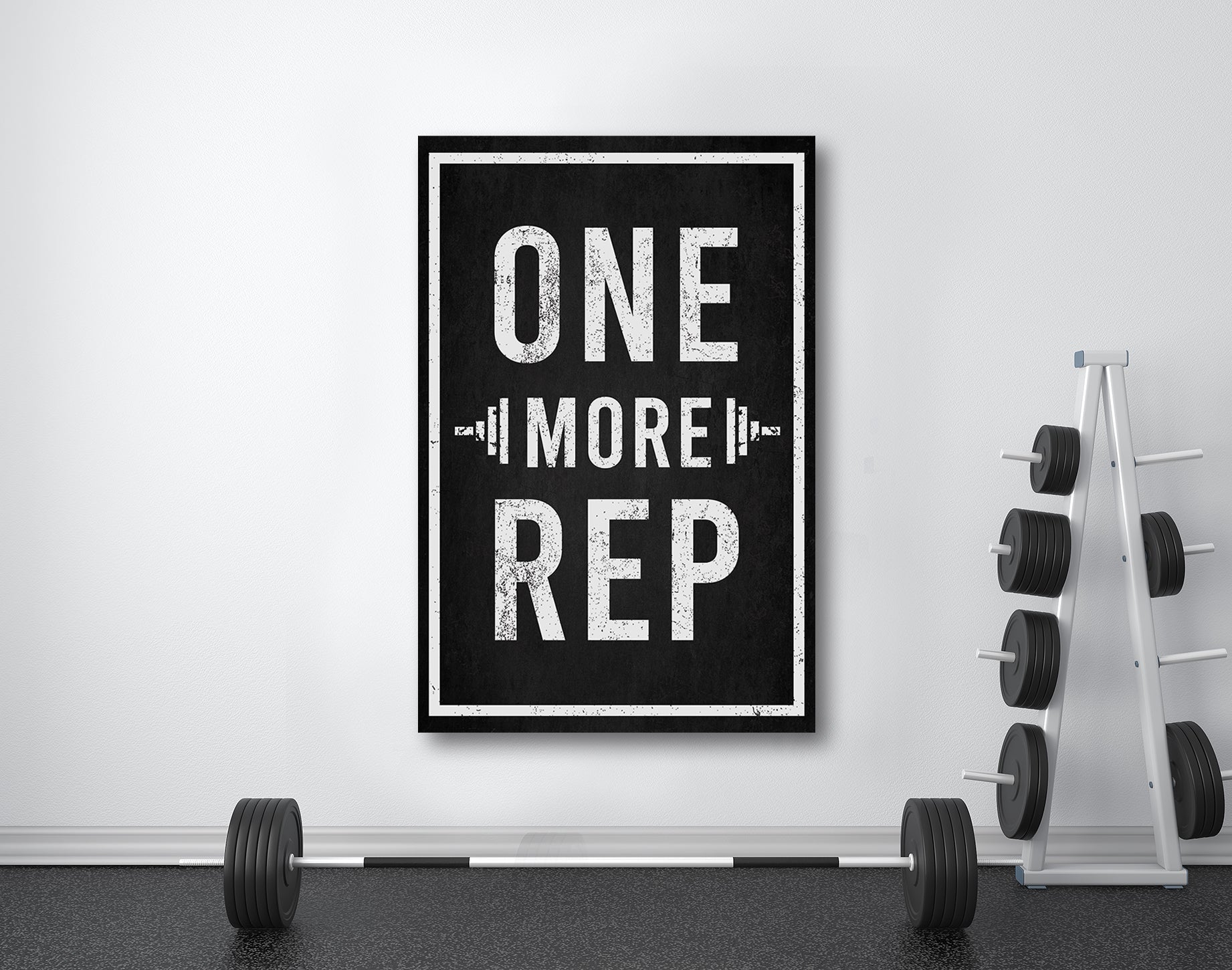 One More Rep Sign Style 2 - Image by Tailored Canvases