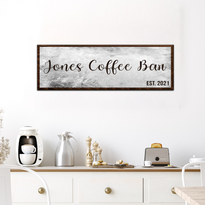 Coffee Bar Sign III Style 2 - Image by Tailored Canvases