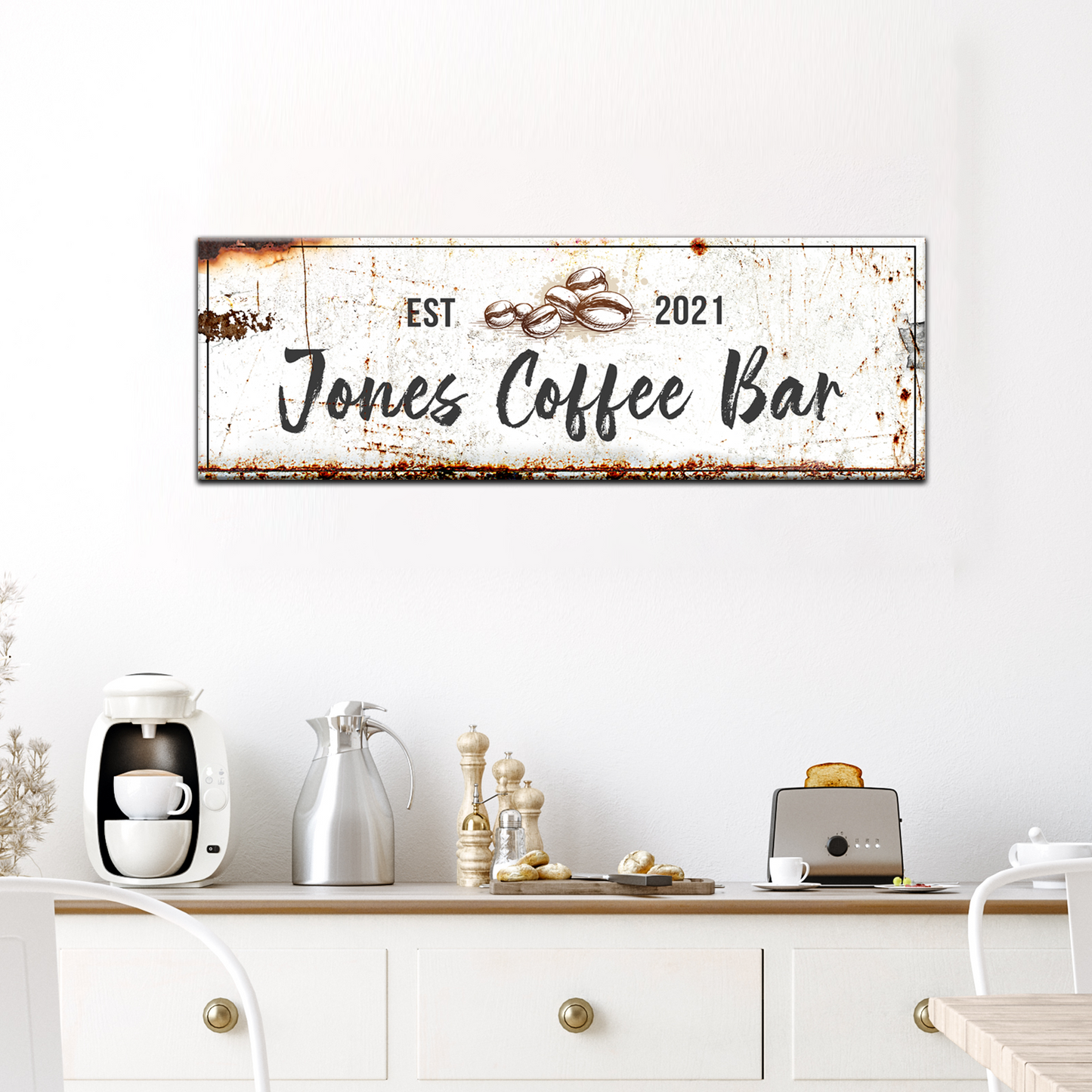 Coffee Bar Sign III Style 3 - Image by Tailored Canvases