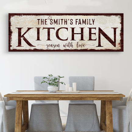 Family Kitchen Sign IV - Image by Tailored Canvases
