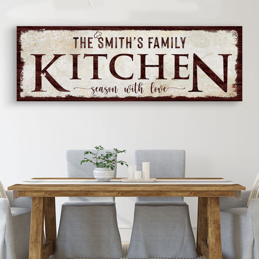 Family Kitchen Sign IV - Image by Tailored Canvases