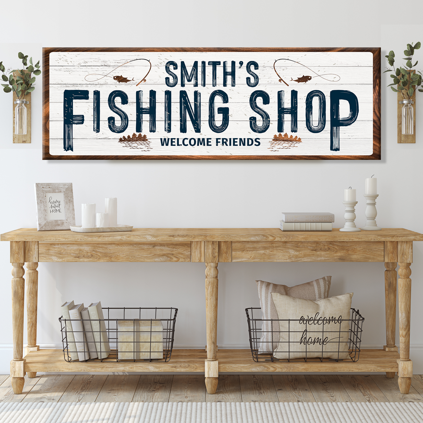 Fishing Shop Sign Style 2 - Image by Tailored Canvases