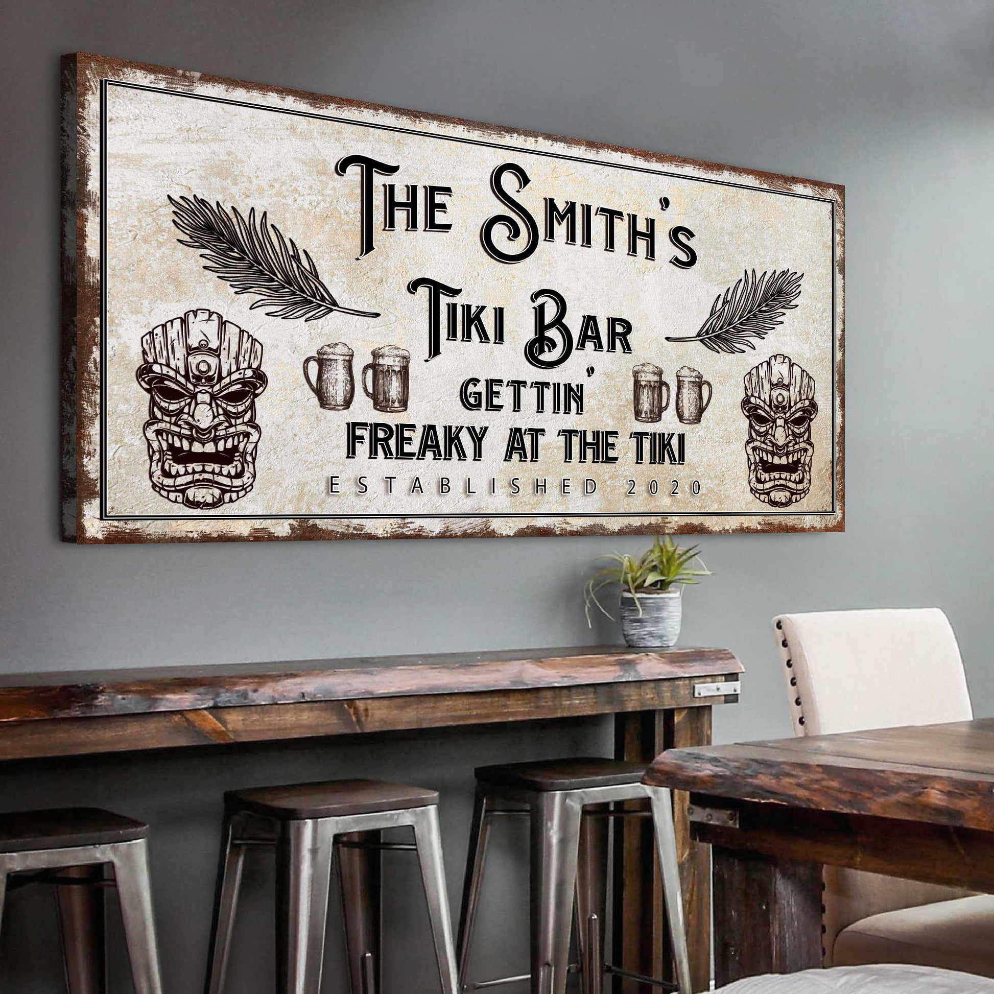 Tiki Bar Sign - Image by Tailored Canvases