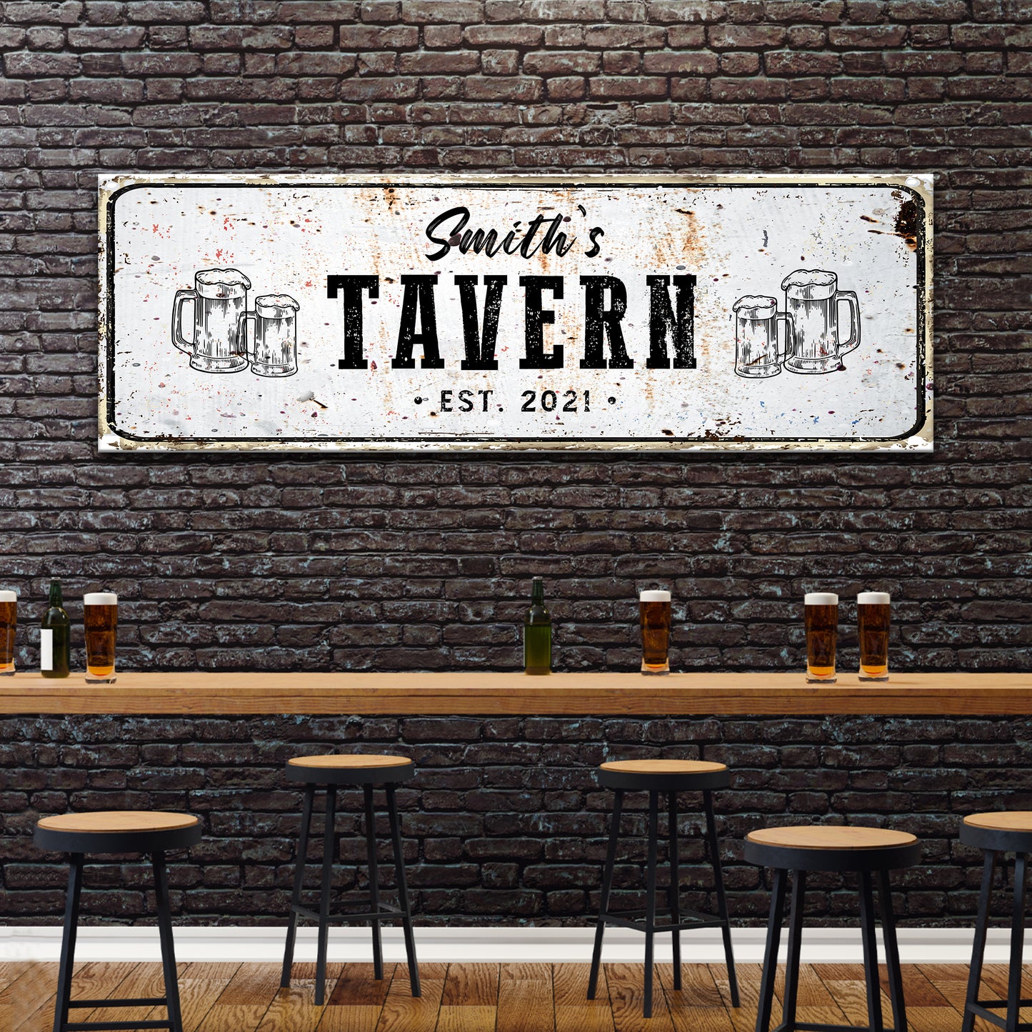 Family Tavern Sign II Style 1 - Image by Tailored Canvases