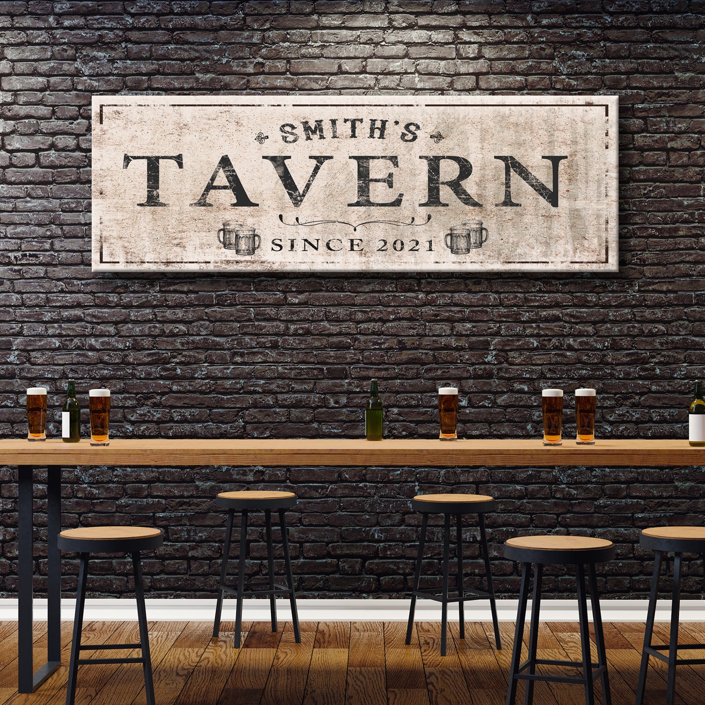 Family Tavern Sign Style 1 - Image by Tailored Canvases