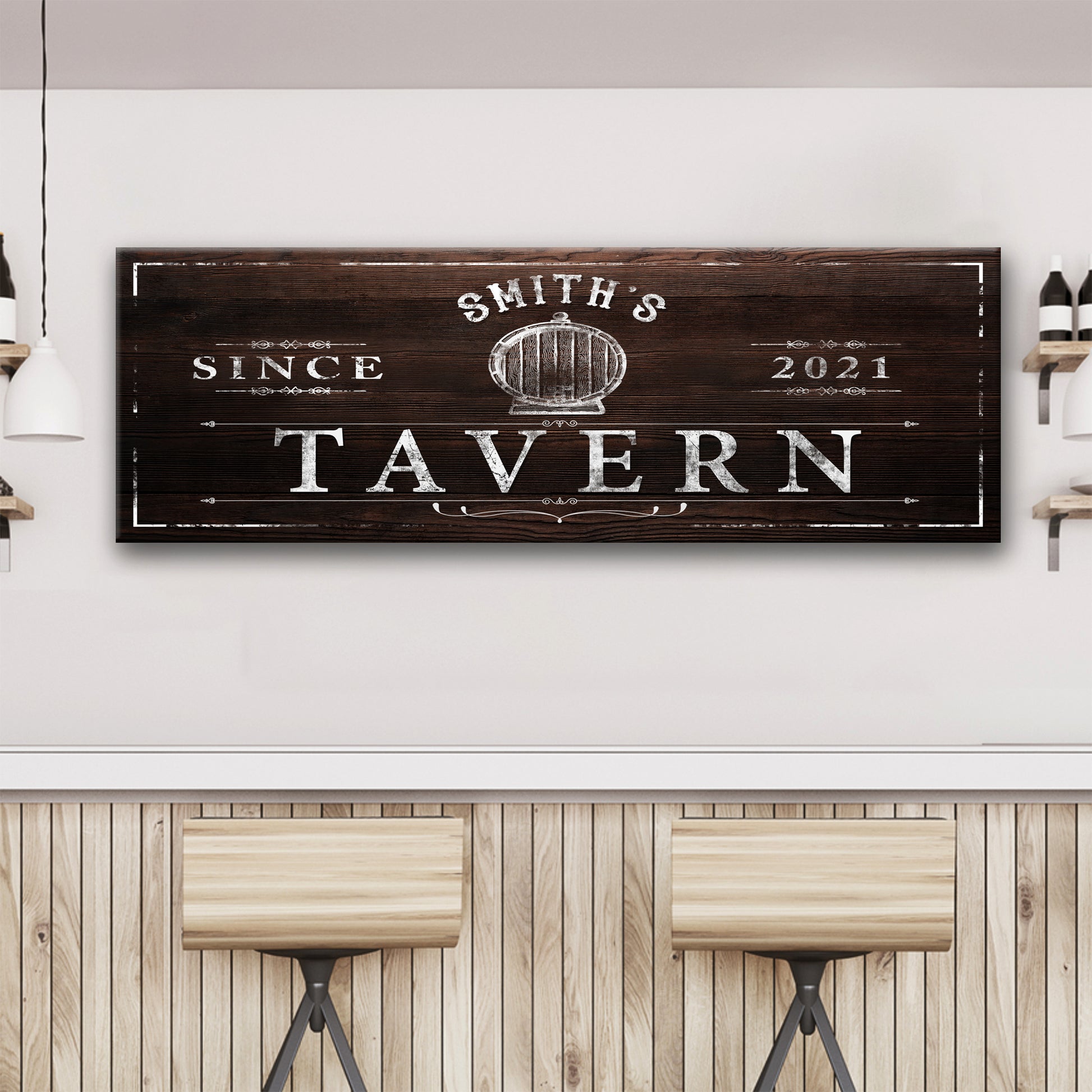 Family Tavern Sign Style 2 - Image by Tailored Canvases