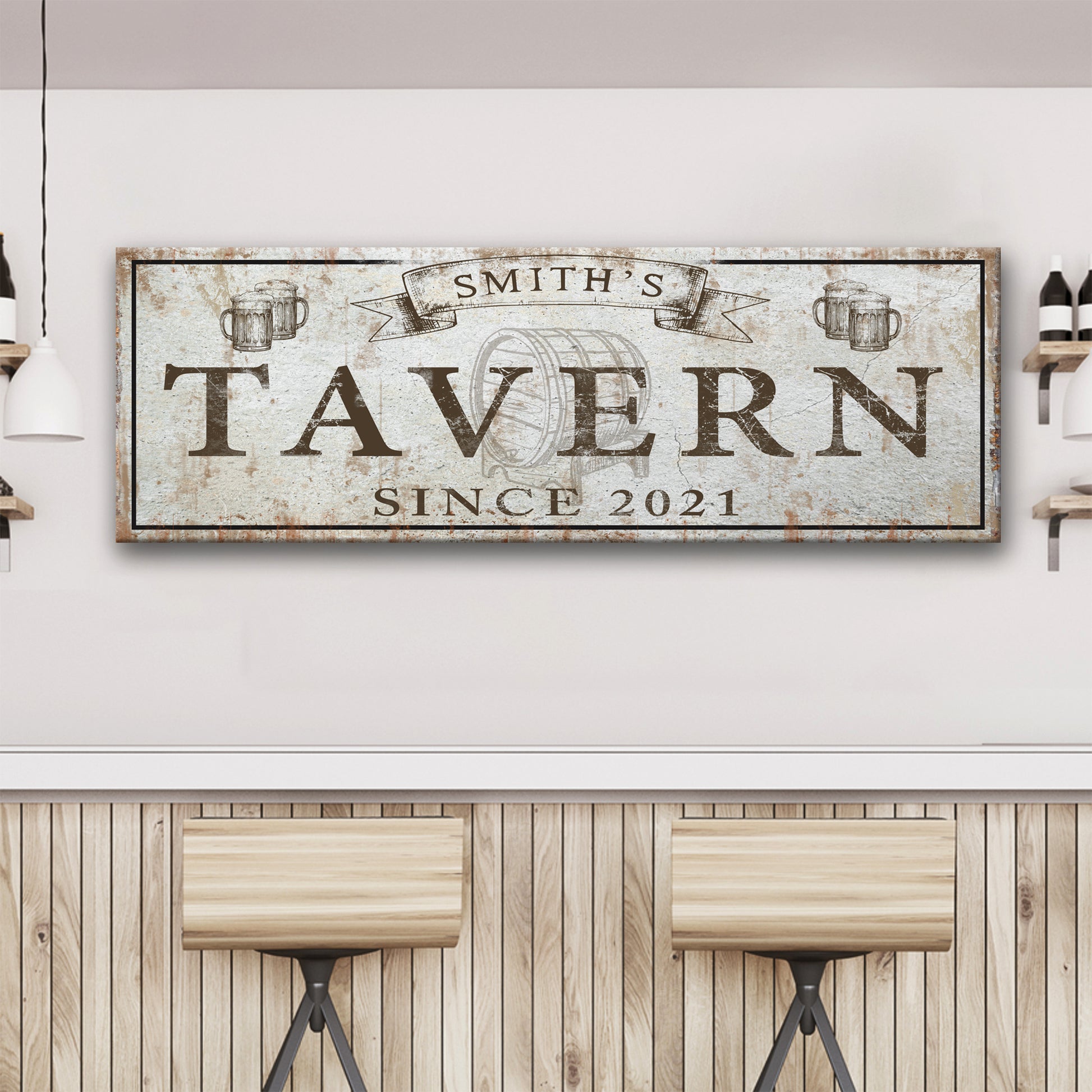 Family Tavern Sign Style 3 - Image by Tailored Canvases