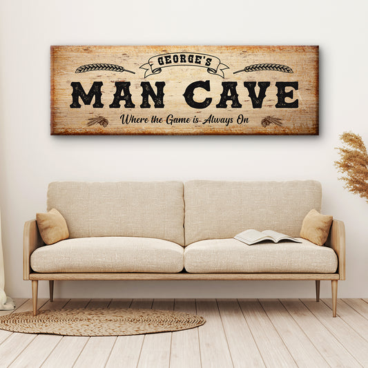 Man Cave Sign II - Image by Tailored Canvases