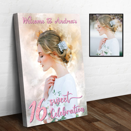 16th Birthday Welcome Sign - Image by Tailored Canvases