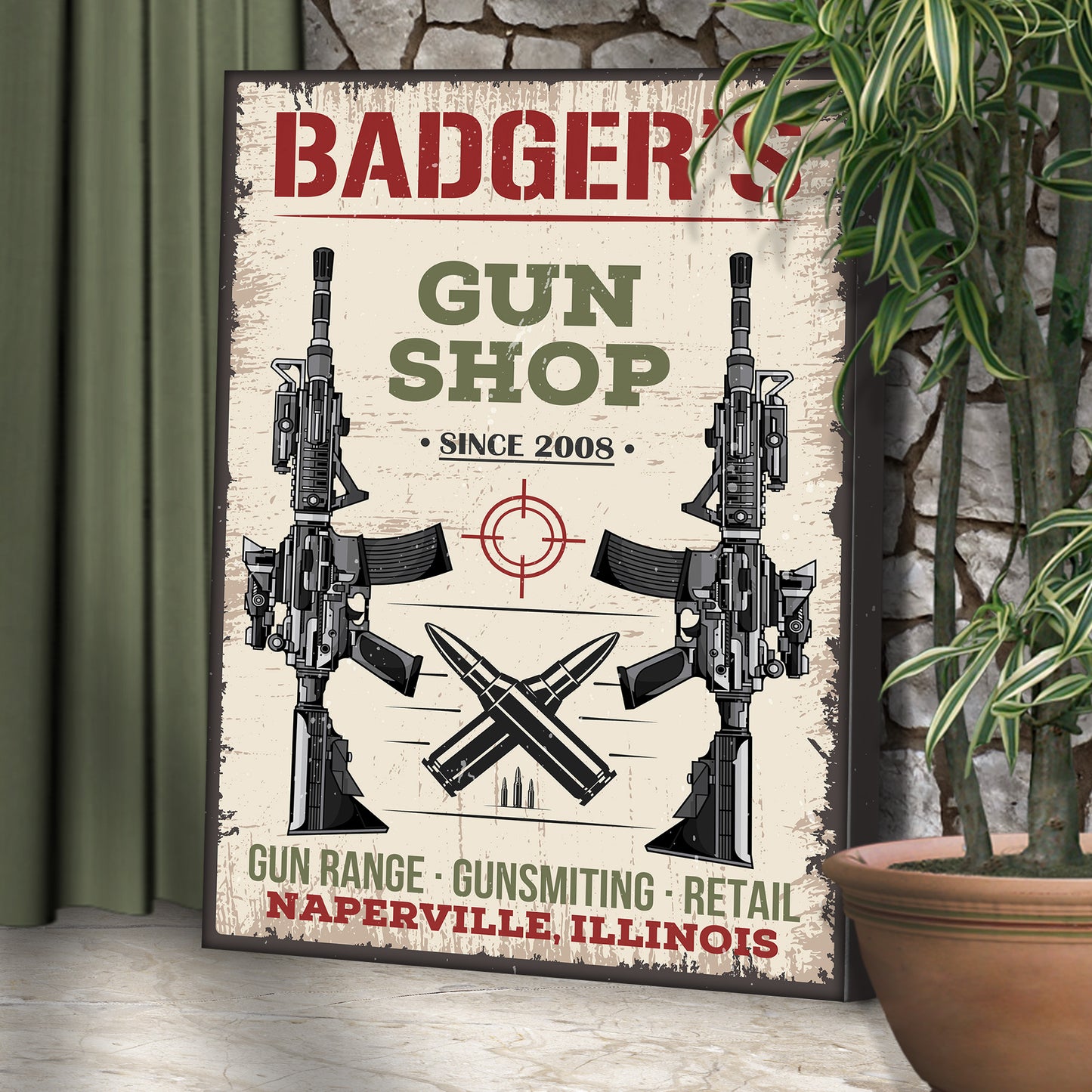Gun Shop Sign VI