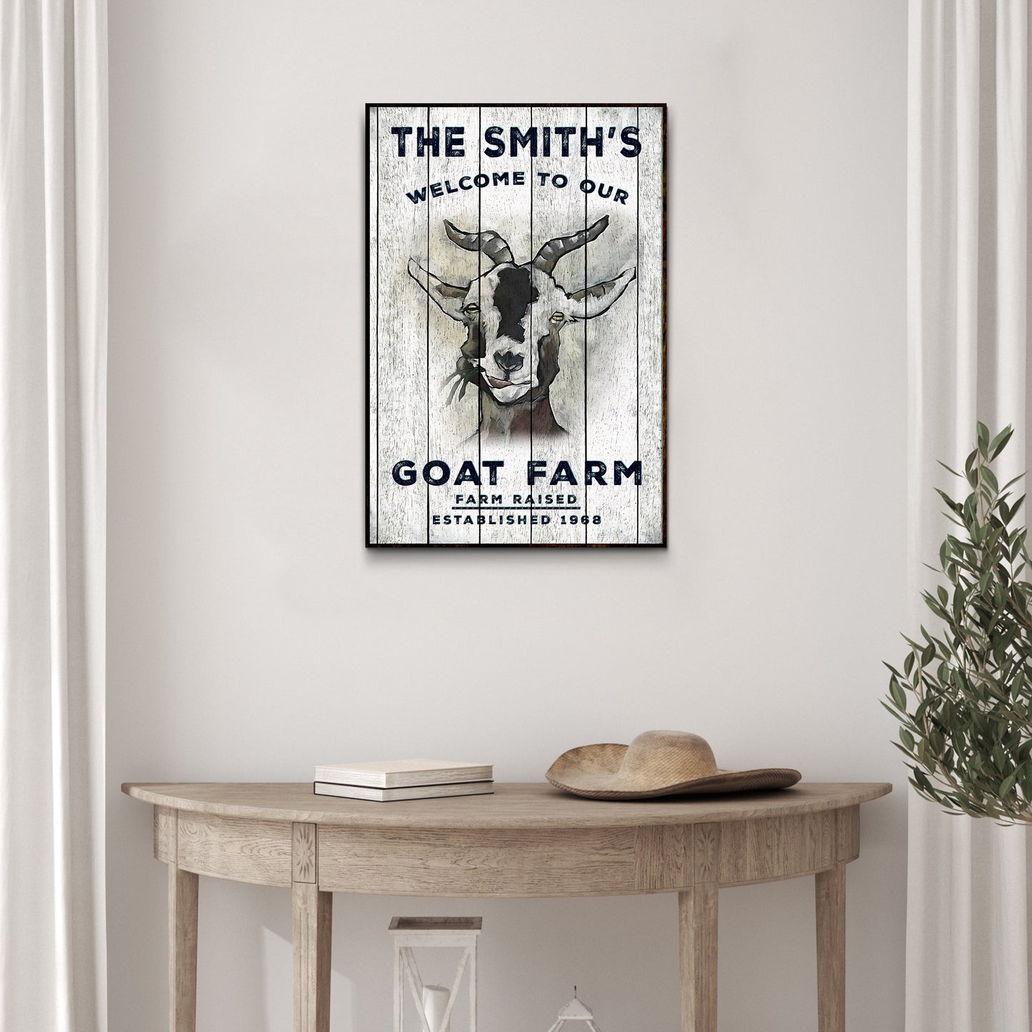 Goat Farm Sign Style 1 - Image by Tailored Canvases