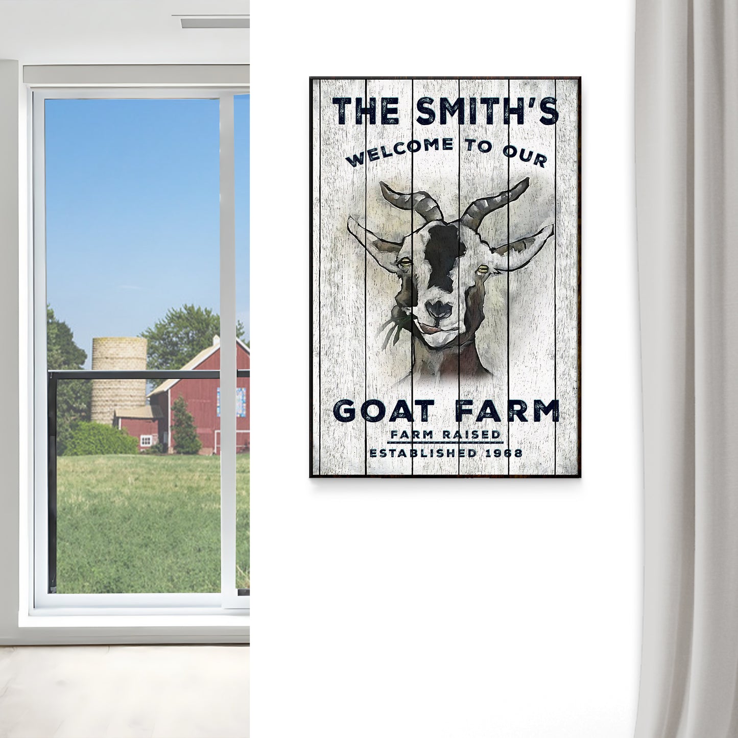 Goat Farm Sign- Image by Tailored Canvases