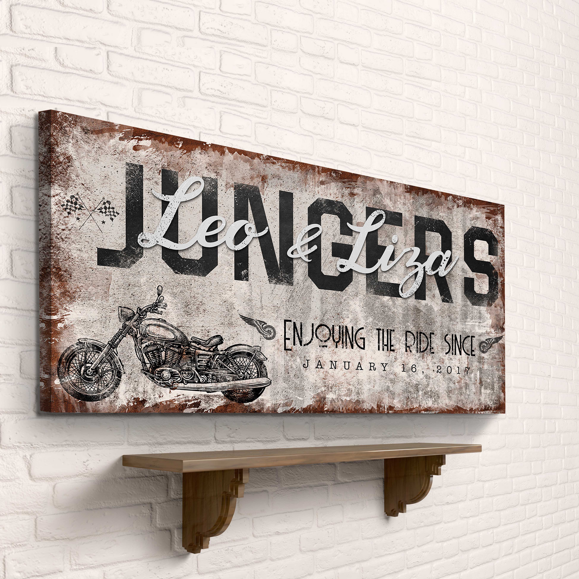 Enjoy the Bike Ride Sign Style 1 - Image by Tailored Canvases
