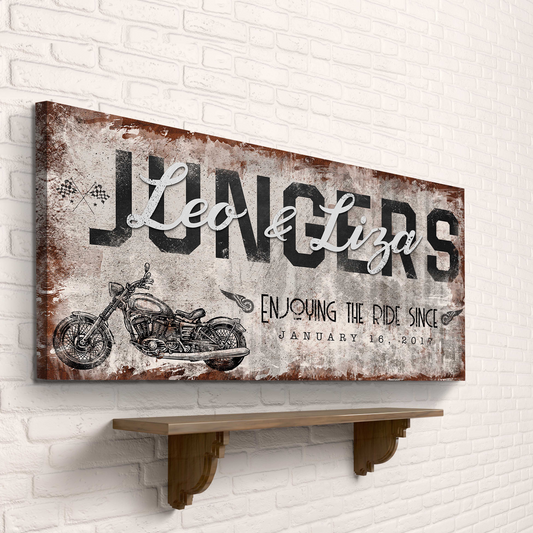 Enjoy the Bike Ride Sign - Image by Tailored Canvases