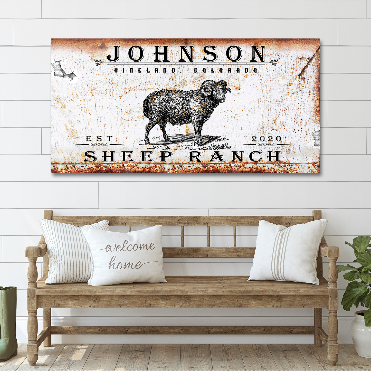 Sheep Ranch Sign - Image by Tailored Canvases