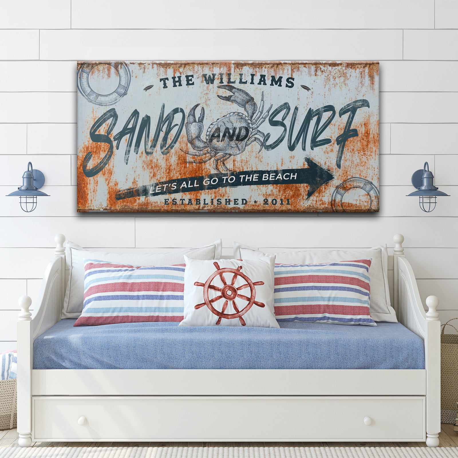 Sand and Surf Sign Style 4 - Image by Tailored Canvases