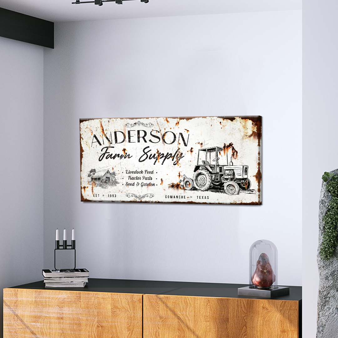Rustic Farmhouse Sign VI Style 2 - Image by Tailored Canvases