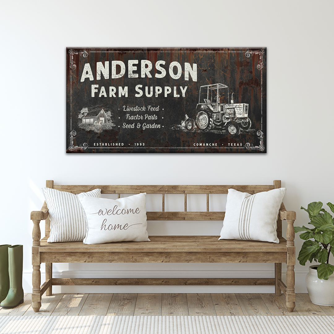 Rustic Farmhouse Sign VI Style 4 - Image by Tailored Canvases