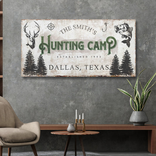 Fishing and Hunting Sign - Image by Tailored Canvases