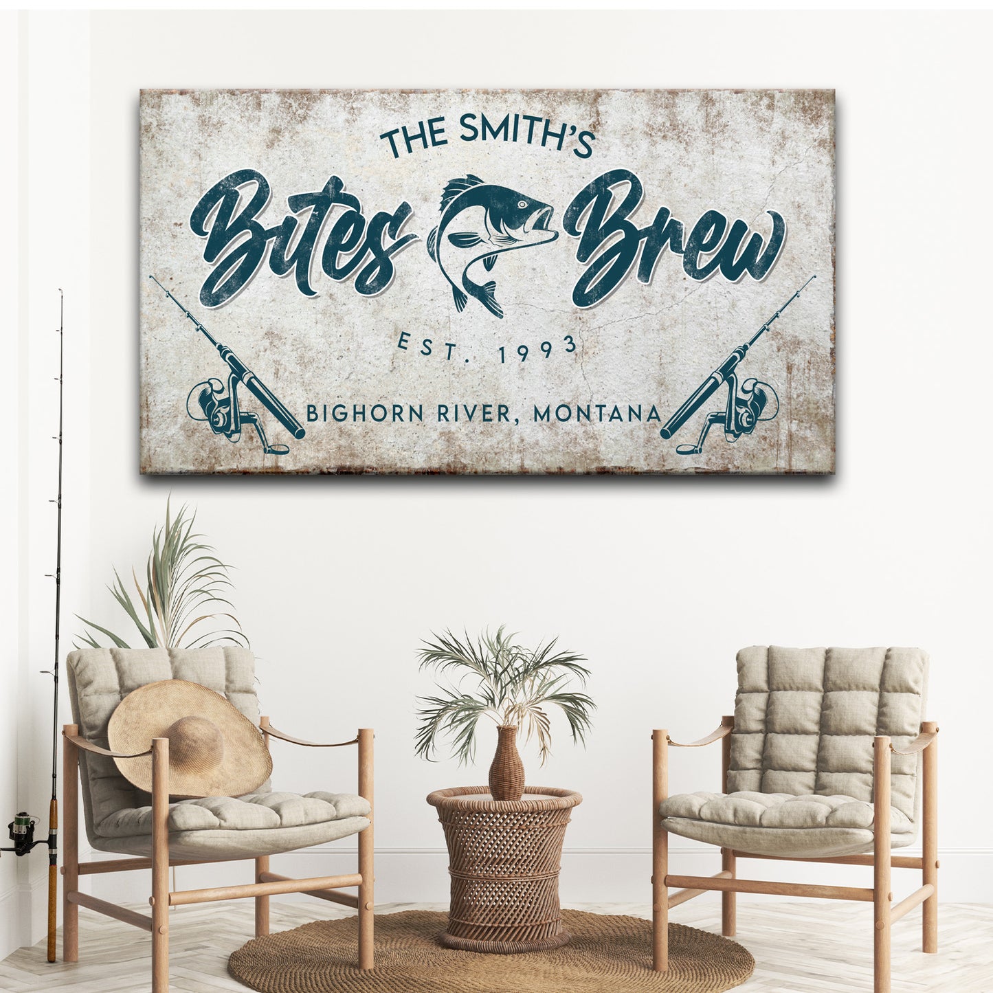 Bites and Brews Sign Style 2 - Image by Tailored Canvases 