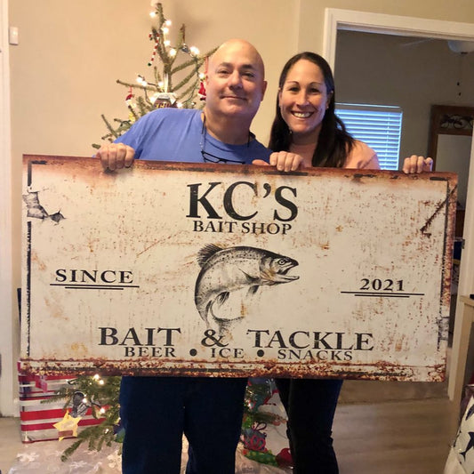 Bait and Tackle Sign Style 1 - Image by Tailored Canvases 