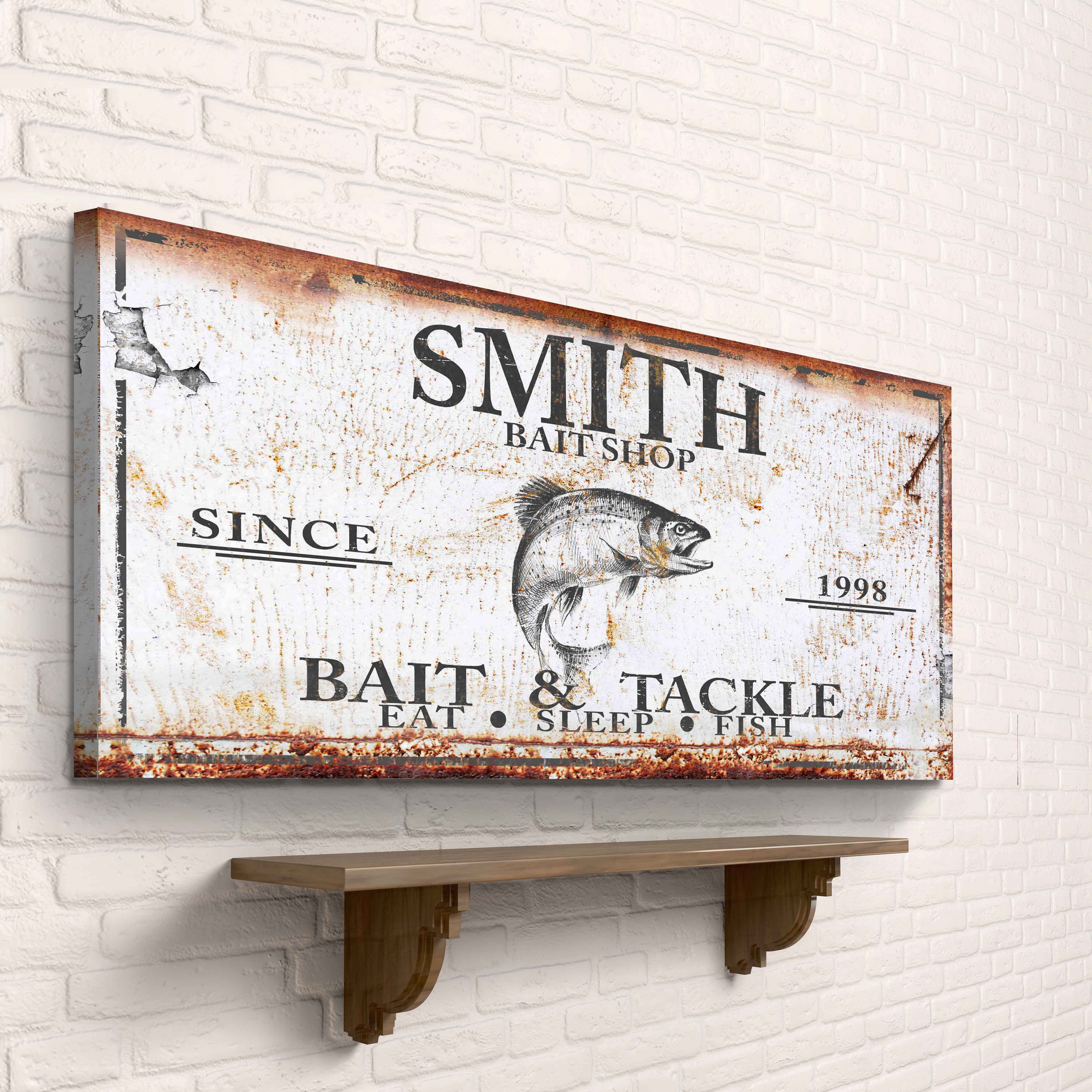 Bait and Tackle Sign Style 2 - Image by Tailored Canvases 
