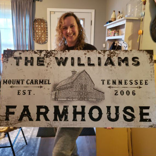 Farmhouse Sign IV - Image by Tailored Canvases