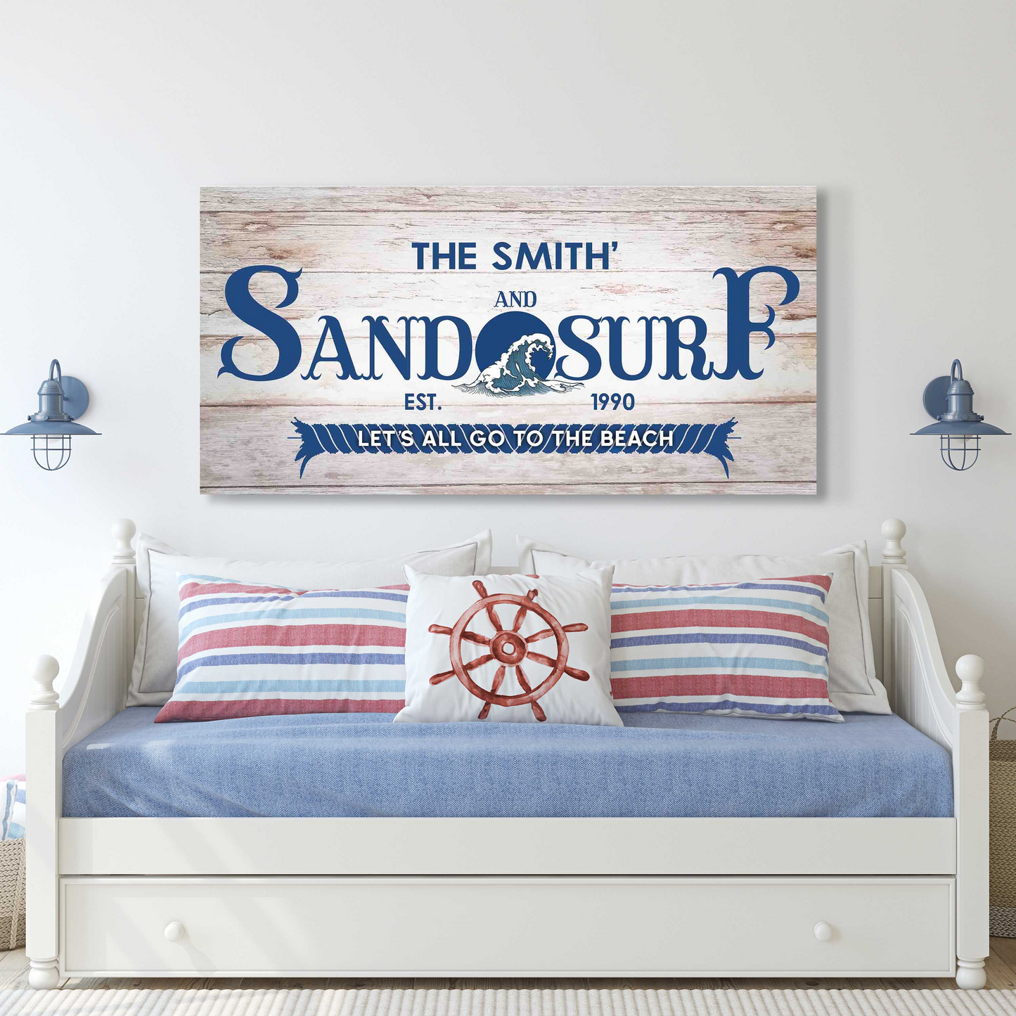 Sand and Surf Sign III - Image by Tailored Canvases