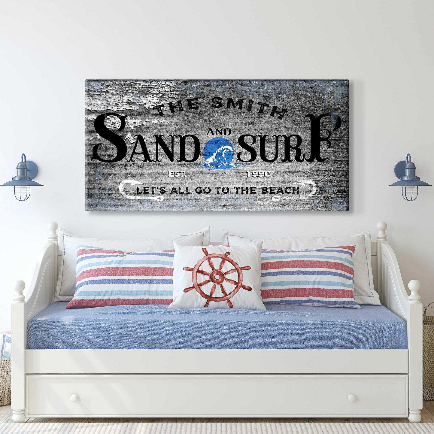 Sand and Surf Sign III Style 1 - Image by Tailored Canvases