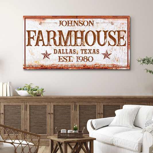 Farmhouse Sign III Style 2 - Image by Tailored Canvases