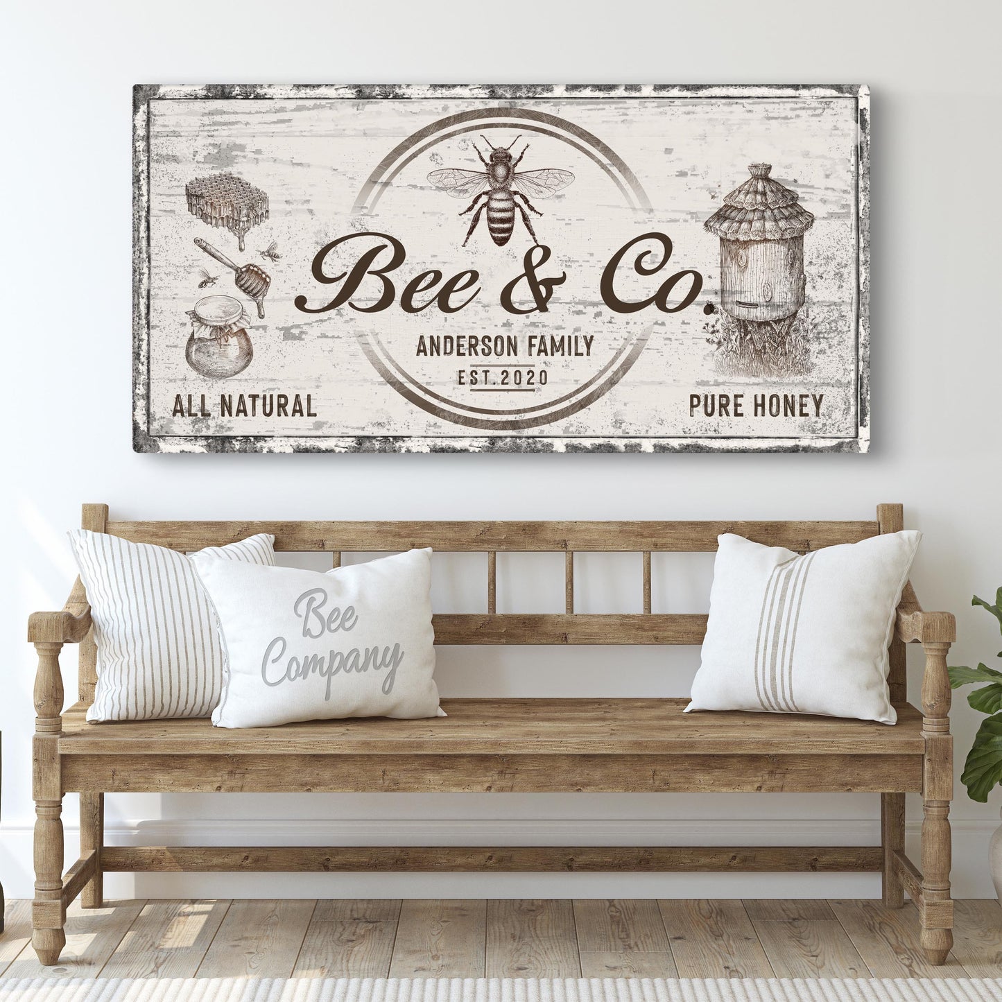 Bee and Co Sign - Image by Tailored Canvases 