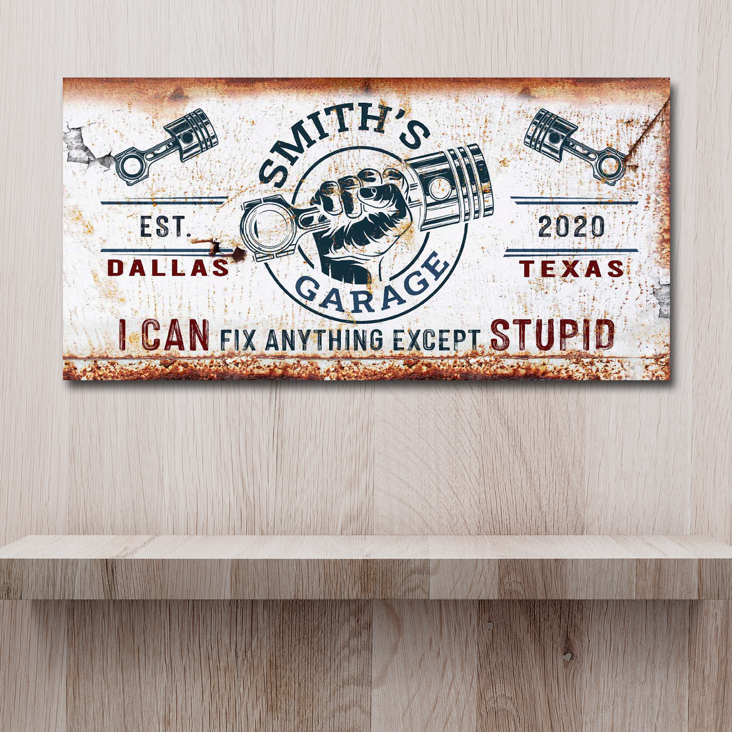 Family Garage Sign Style 2 - Image by Tailored Canvases