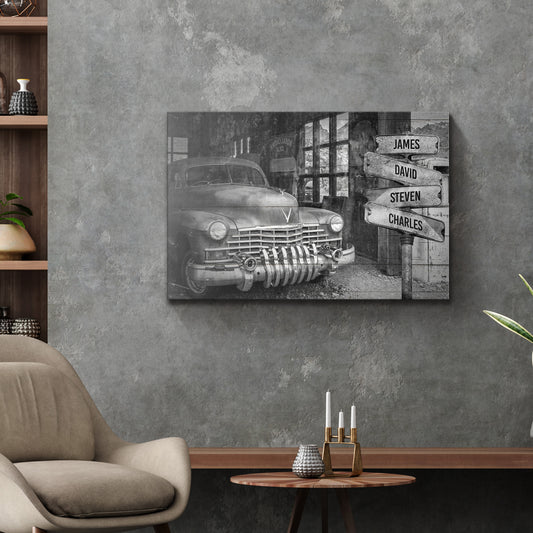 Vintage Car Name Sign - Image by Tailored Canvases