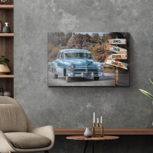 Vintage Car Name Sign Style 3 - Image by Tailored Canvases