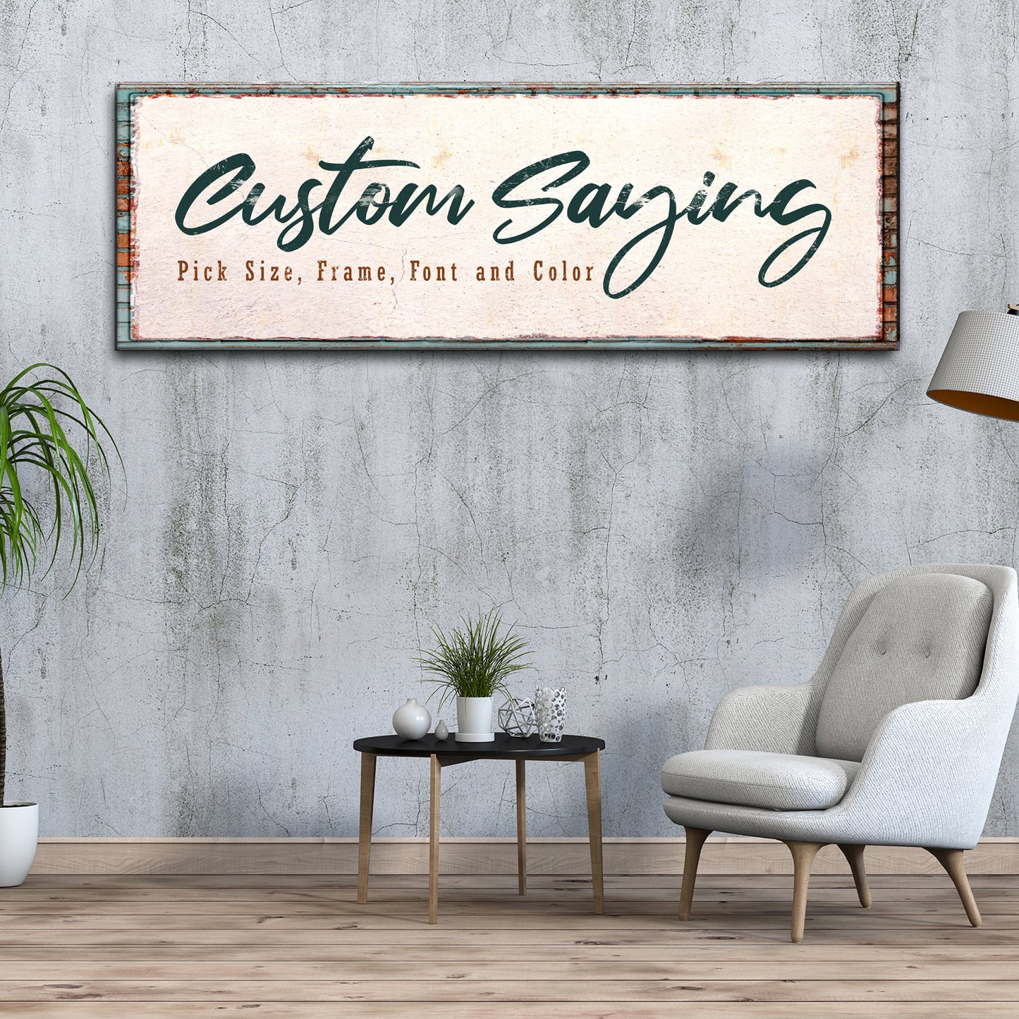 Custom Saying Sign Style 3 - Image by Tailored Canvases