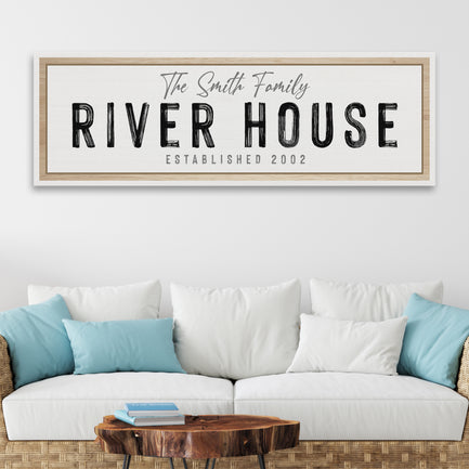 River House Sign - Image by Tailored Canvases