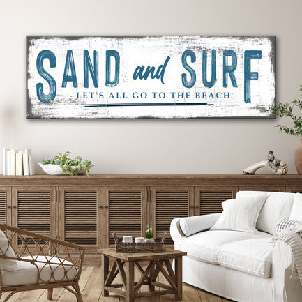 Sand and Surf Sign - Image by Tailored Canvases
